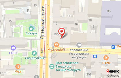 Сластена на Литейном проспекте на карте