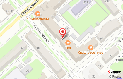 Ювелирный салон Жемчужина на Козлёнской улице на карте