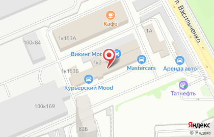 Кабриолет на улице Васильченко на карте