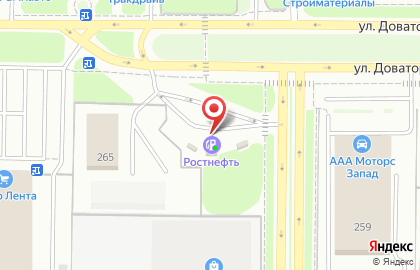 АЗС Ростнефть в Советском районе на карте