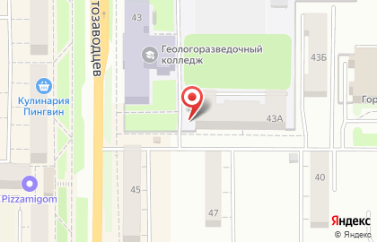 Студенческая столовая на проспекте Автозаводцев на карте