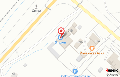 Магазин Эталон в Соколе на карте