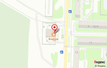 Cafe Блинок на улице Самохвалова на карте