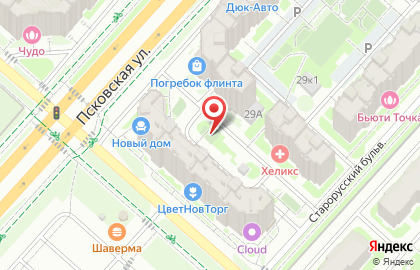 Строящиеся объекты, ЗАО Деловой партнер на Псковской улице на карте