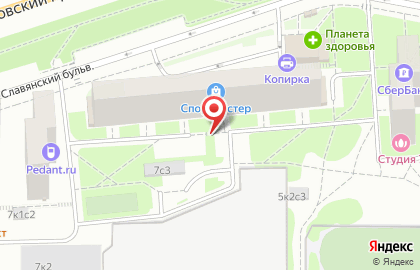 Сервисный центр "HP" Славянский бульвар на карте