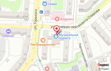 Магазин музыкальных инструментов Музыкальная Планета в Калининграде на карте