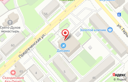 Бассейн Динамо в Вологде на карте