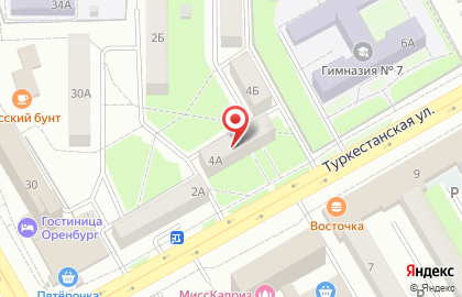 Солярий на Туркестанской, 4а на карте