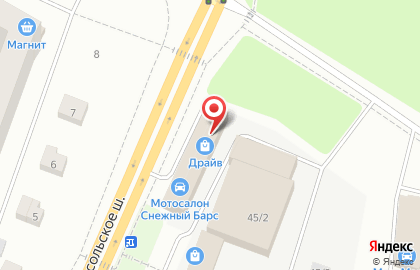Мотосалон Драйв на Сысольском шоссе на карте