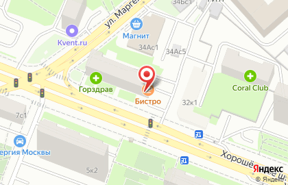 Автоцентр Импульс на Хорошёвском шоссе на карте