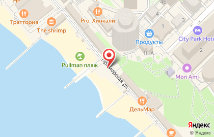 Продуктовый магазин в Сочи на карте
