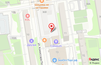 Киоск по продаже фруктов и овощей в Дзержинском районе на карте
