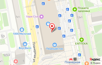 Магазин ложек Именной двор Ложкиных на Планерной улице на карте