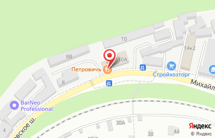 Крафтовый паб Петровичъ на Михайловском шоссе на карте