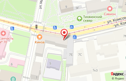 Кафе Шар+шара в Санкт-Петербурге на карте