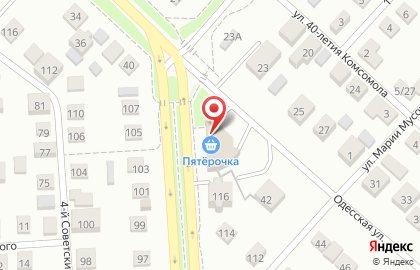 Супермаркет Пятёрочка в Заволжском районе на карте