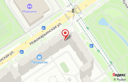 Отель Инвайт на Новомарьинской улице на карте