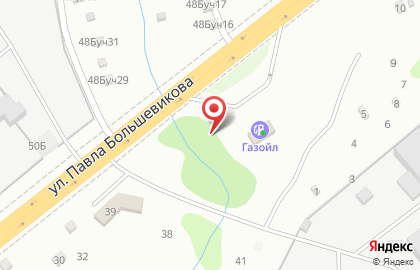 Сеть АЗС Газойл на улице Павла Большевикова на карте