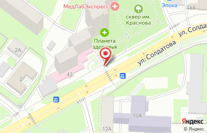 Автоматизированный киоск по продаже артезианской воды Каскад в Свердловском районе на карте