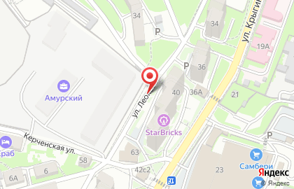 Горянка на улице Леонова на карте