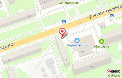Аптека Госаптека на проспекте Циолковского, 51 на карте