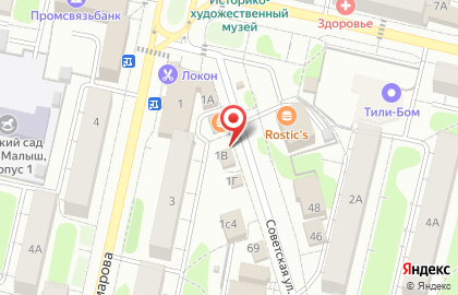 Магазин профессиональной косметики для волос, ногтей и тела Barber на улице Комарова на карте