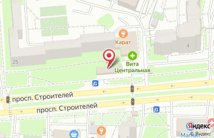 Мясная лавка на проспекте Строителей, 25в на карте