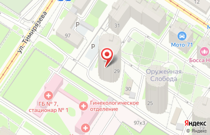 Студия маникюра и педикюра на улице Михеева на карте