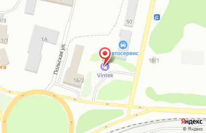 Vintek на Польской улице, 1в в Копейске на карте