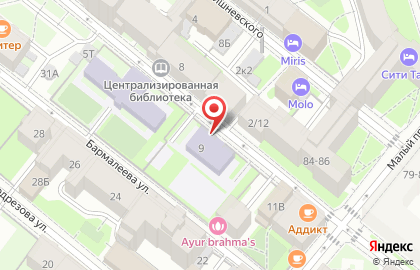 Детский сад №25 комбинированного вида в Санкт-Петербурге на карте