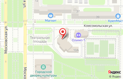 Автопилот на Московской улице на карте