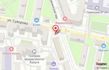 Киоск по ремонту обуви на улице Суворова на карте