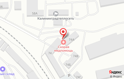 Городская станция скорой медицинской помощи на улице Мусоргского на карте