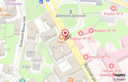 Нотариус города Москвы Краснов Г.Е. на карте