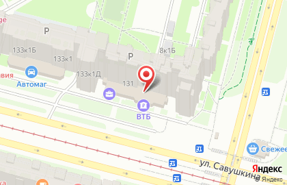 Банк ВТБ в Санкт-Петербурге на карте