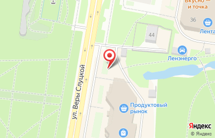 Магазин выпечки из тандыра на улице Веры Слуцкой на карте