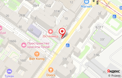 Клиника ОСТЕОМЕД на Исполкомской улице на карте