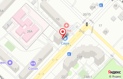 Магазин Саша на улице Максима Горького на карте