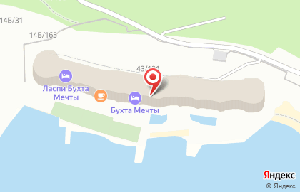 Гостиница Бухта Мечты на карте