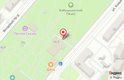 Бабушкинский парк культуры и отдыха в Бабушкинском районе на карте