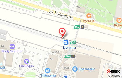 Кучино, железнодорожная станция на карте