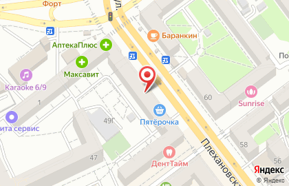 Оператор сотовой связи Tele2 на Плехановской улице на карте