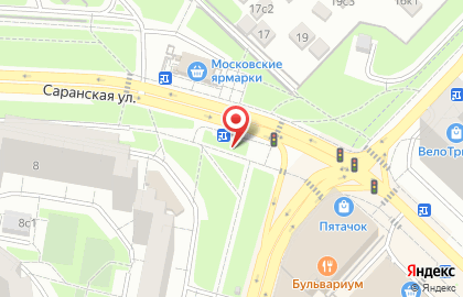 Магазин цветов на Саранской, вл8 на карте