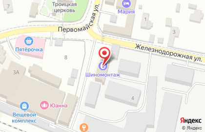 Пиццерия Джуманджи на Железнодорожной улице на карте