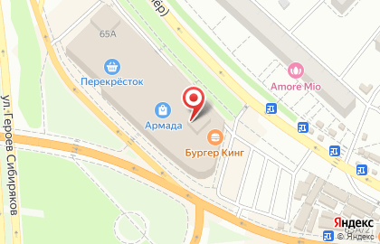 Оператор связи МТС на улице Героев Сибиряков на карте