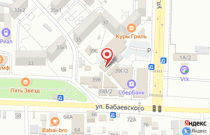 Продуктовый магазин в Астрахани на карте