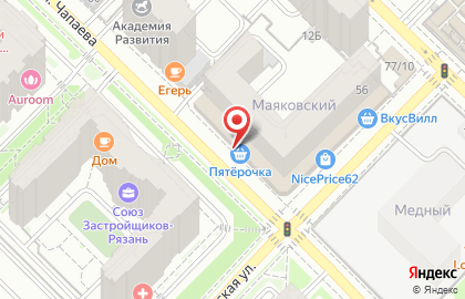 Салон SV мебель на улице Чапаева на карте