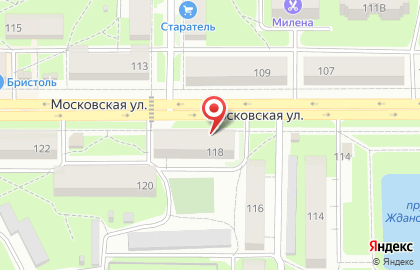 Салон красоты Адам и Ева на Московской улице на карте