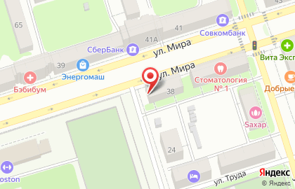Агентство недвижимости Монолит на улице Мира на карте