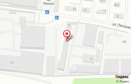Торговая фирма на улице Петрожицкого на карте